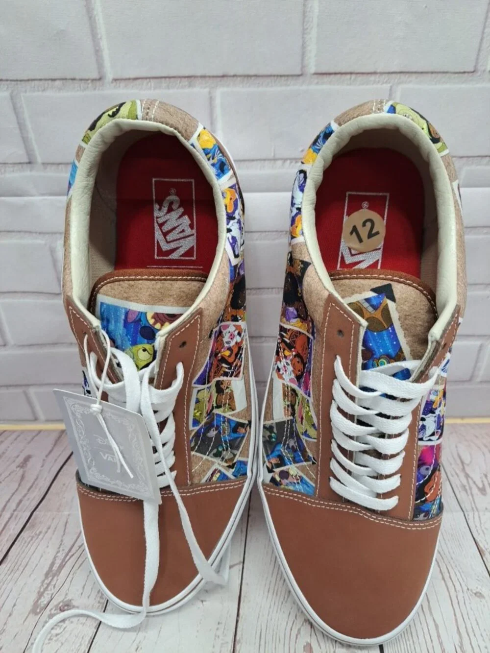 Vans X Disney Old Skool Shoes 100 Scrapbook Multi Sneaker Mens‎ 12, New